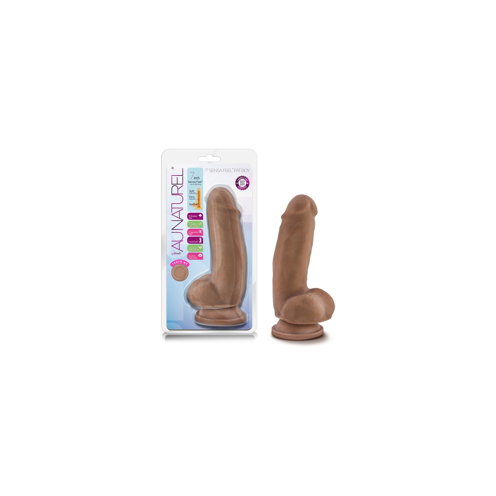 Au Naturel 7 Inch Sensa Feel Fat Boy Dildo