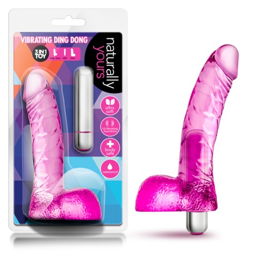 Naturally Yours Dildo Vibrante Ding Dong 6.5 in. - Perfecto para Principiantes