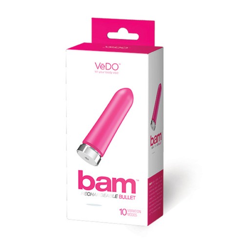 VeDO Bam Bullet Recargable Rosa - Placer Máximo