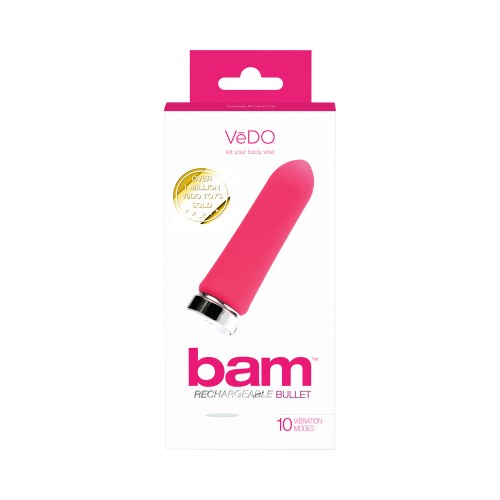 VeDO Bam Bullet Recargable Rosa - Placer Máximo