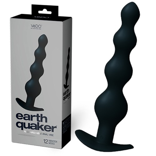 VeDO Earth Quaker Vibrador Anal - Negro Justo - Para Hombres