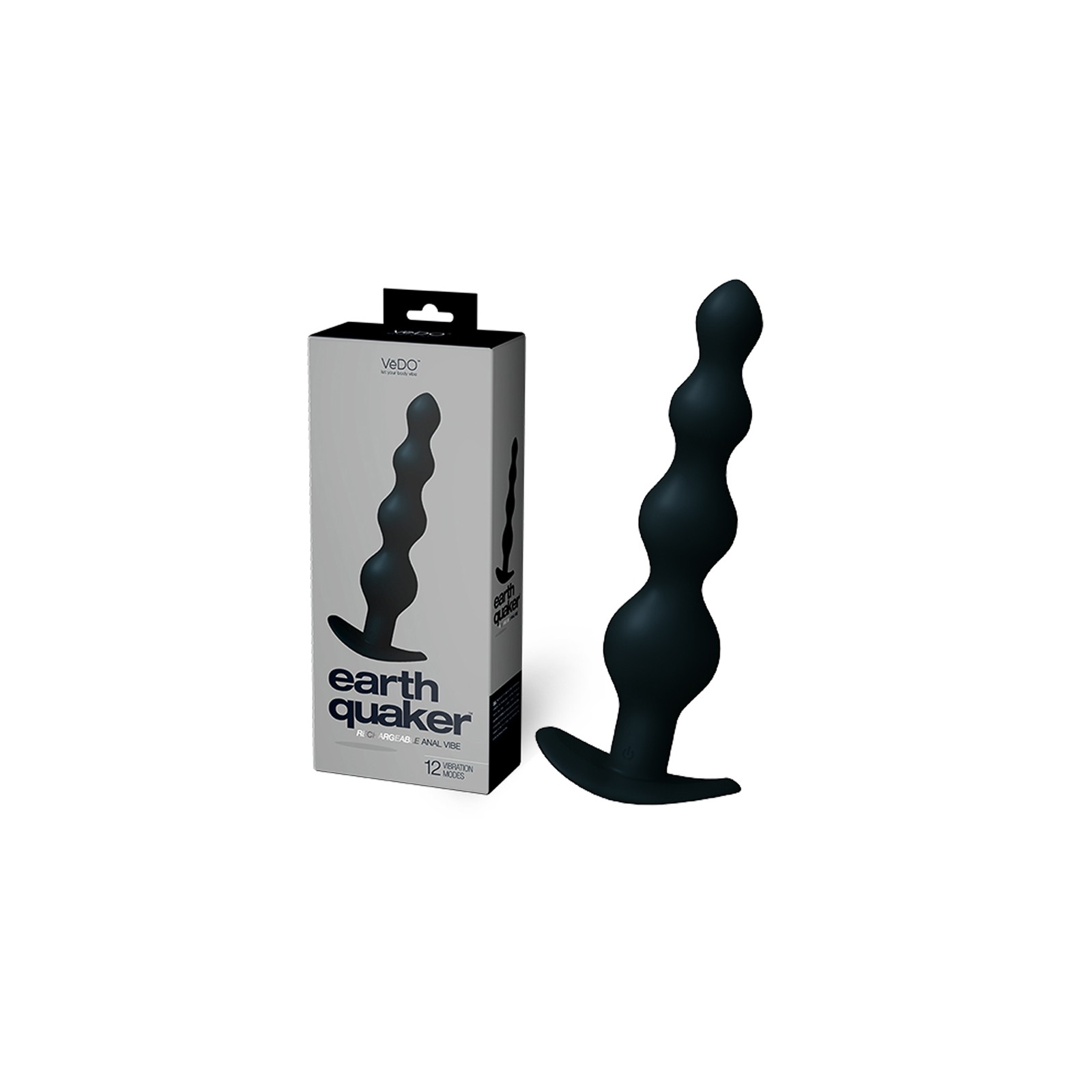 VeDO Earth Quaker Vibrador Anal - Negro Justo - Para Hombres