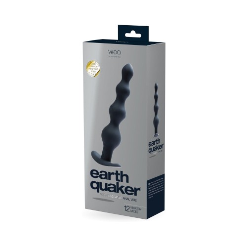 VeDO Earth Quaker Anal Vibe - Just Black - Men's