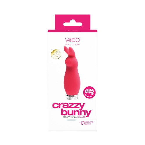 Mini Vibrador Recargable VeDO Crazzy Bunny