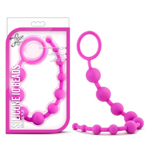 Luxe 10 Beads for Safe Anal Play Pink