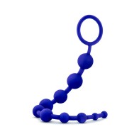 Luxe Silicone 10 Beads Anal Play Indigo