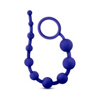 Luxe Silicone 10 Beads Anal Play Indigo