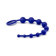 Luxe Silicone 10 Beads Anal Play Indigo