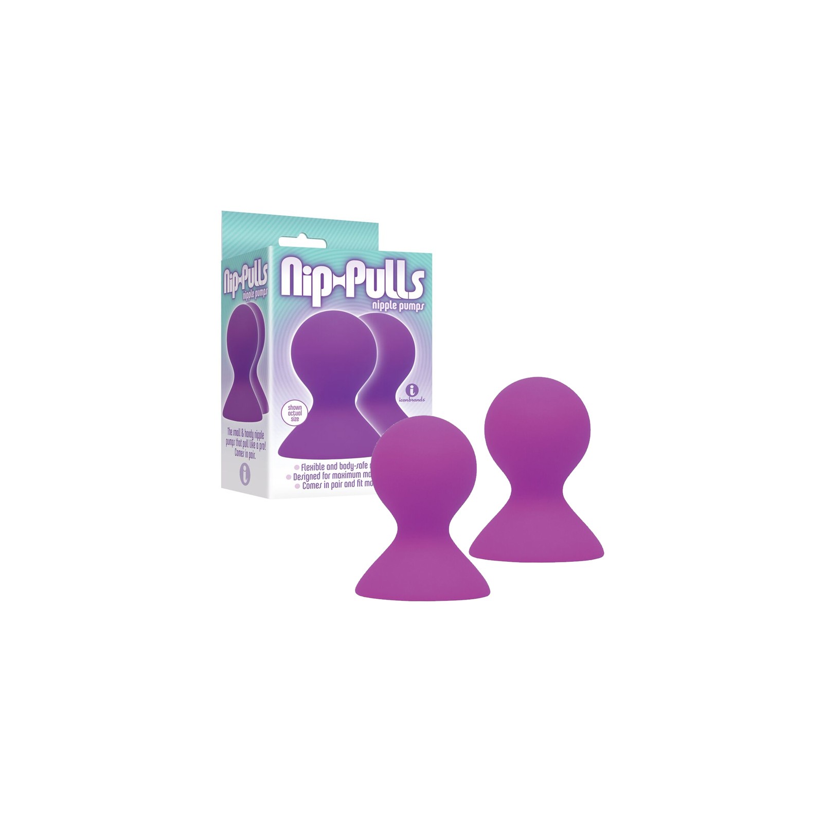 The 9's Silicone Nip-Pulls Violet