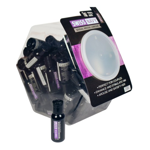 Swiss Navy Sensual Arousal Lubricant 50-Piece Fishbowl