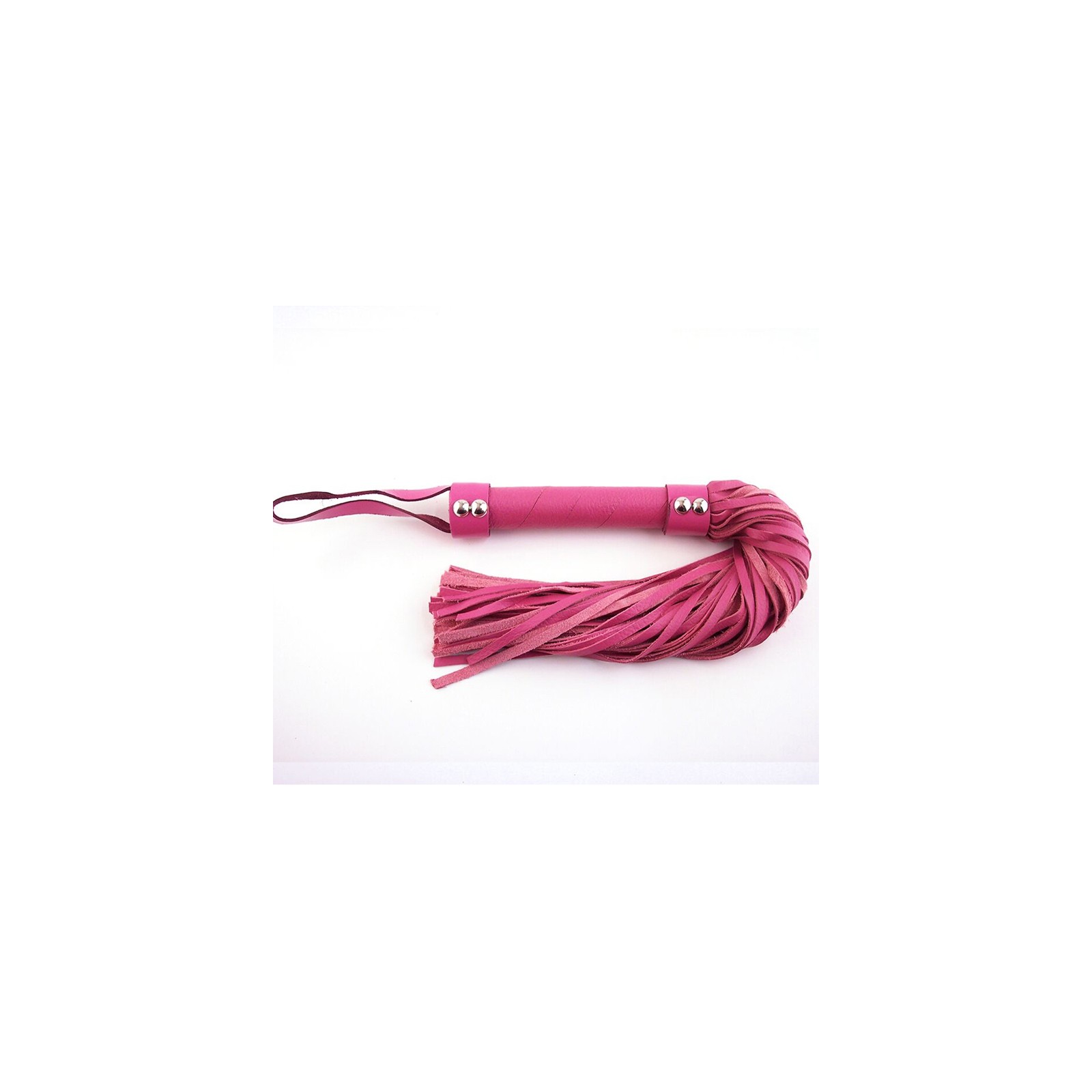 Rouge H-Style Leather Flogger - Pink Elegance