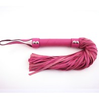 Rouge H-Style Leather Flogger - Pink Elegance