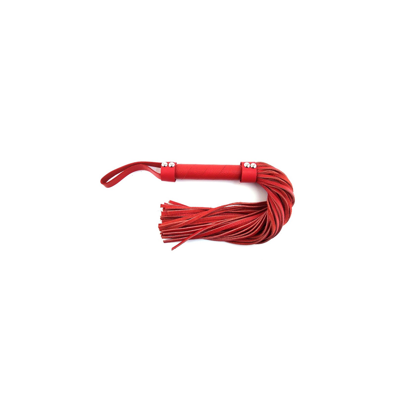 Flogger de Cuero Rouge H-Style Rojo - Experiencia BDSM Intensa