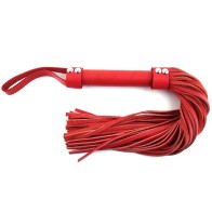 Rouge H-Style Leather Flogger Red - Intense BDSM Experience