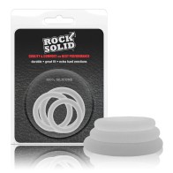 Set de 3 Anillos de Goma Rock Solid de Silicona