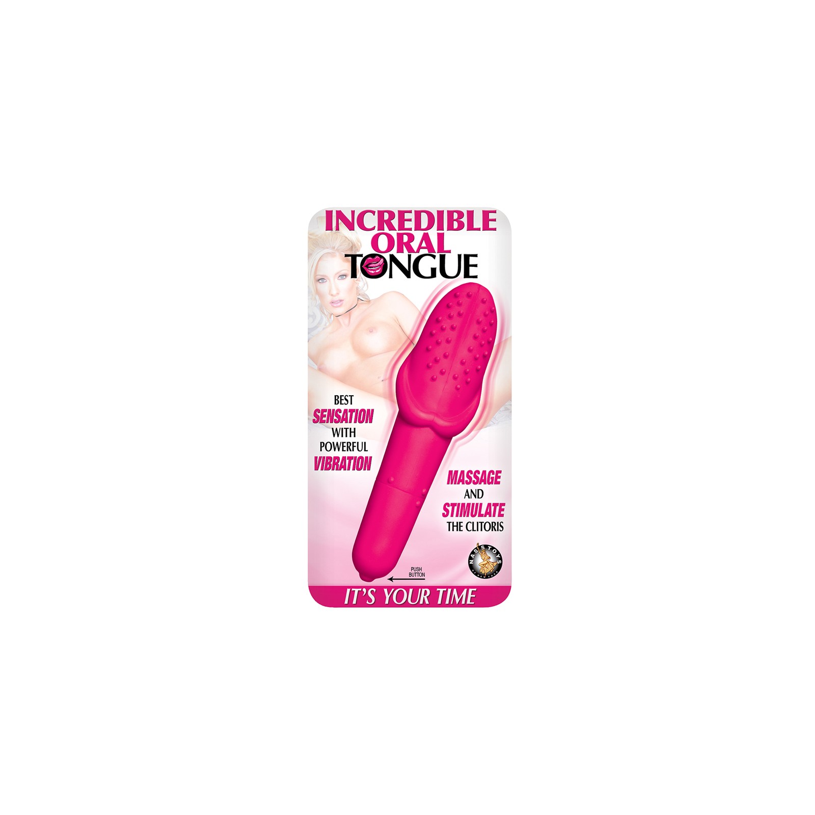 Increíble Lengua Oral Impermeable Rosa