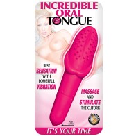 Increíble Lengua Oral Impermeable Rosa