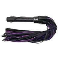 Rouge Flogger with Leather Handle