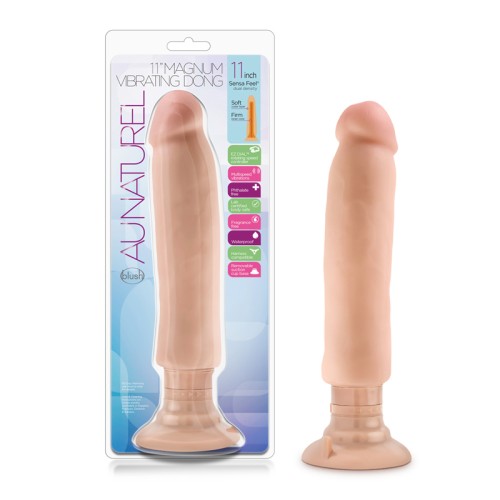 Dildo Vibrante Magnum de 11 in Au Naturel para Placer Realista