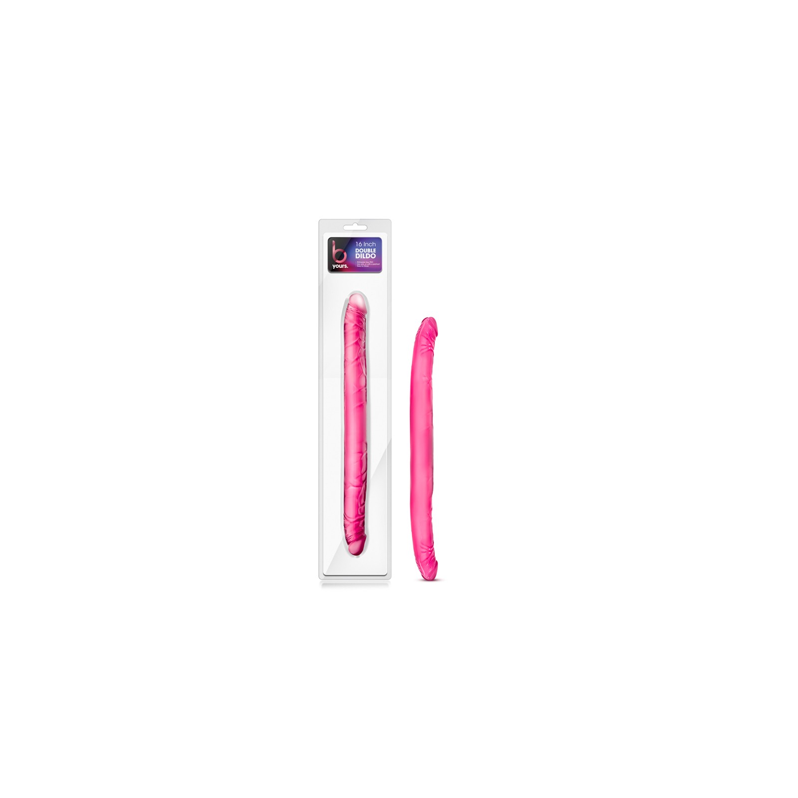 B Yours 16 in. Double Dildo in Pink