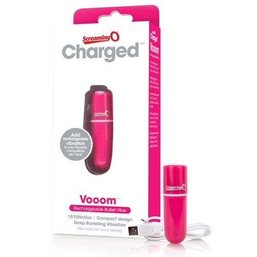 Vibrador de Bala Recargable Screaming O Vooom Rosa