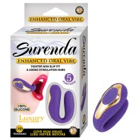 Vibrador Oral Mejorado Surenda de Silicona Púrpura