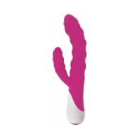 Vibrador de Doble Estimulación a Prueba de Agua Gossip Ellen - Magenta