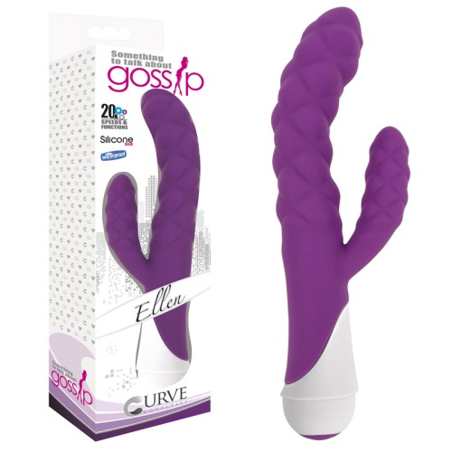 Vibrador Curve Toys Gossip Ellen Impermeable Violeta