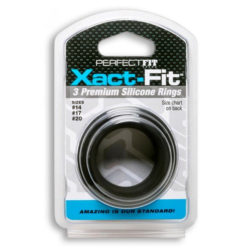 Perfect Fit Xact-Fit Silicone Rings - 3-Piece Set