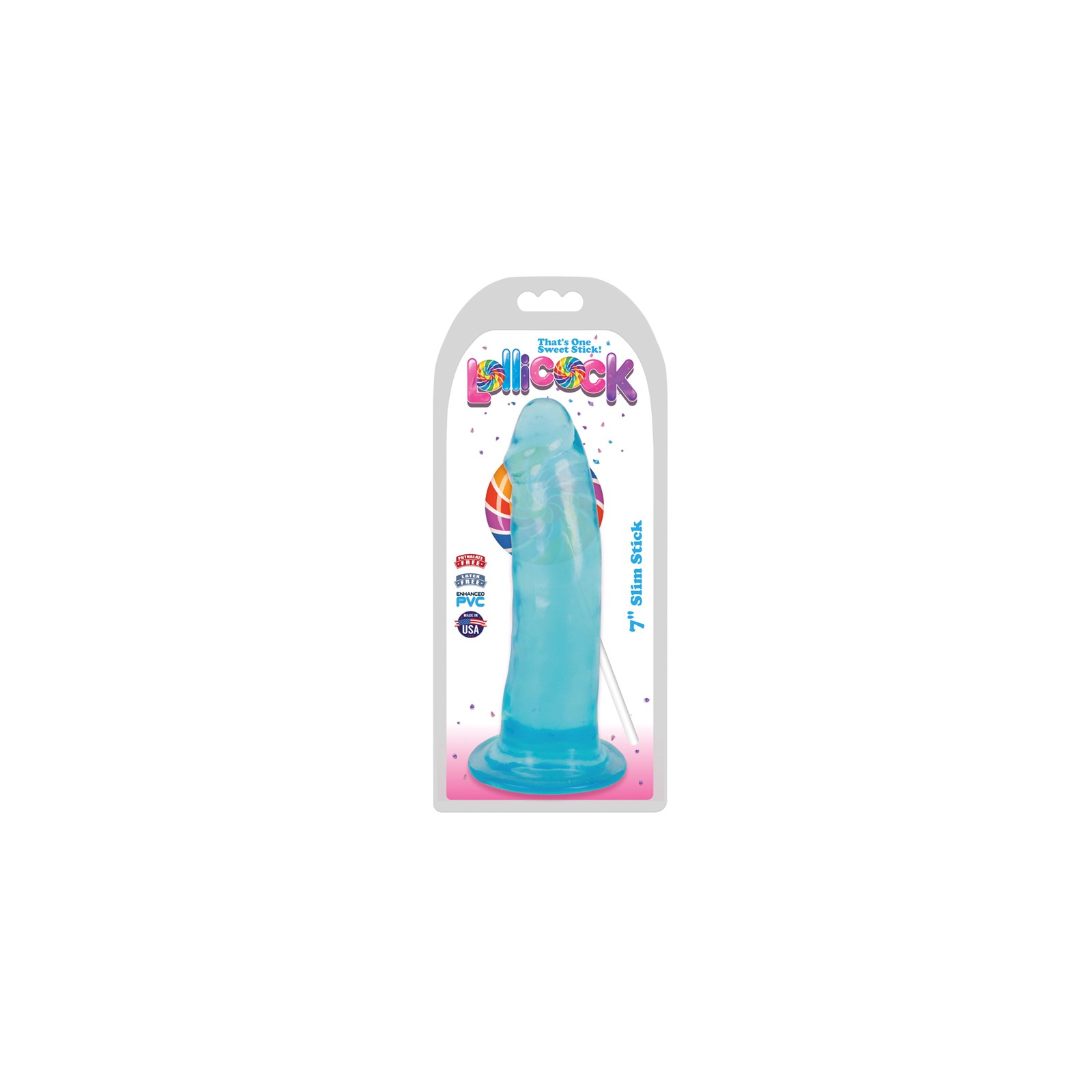 Curve Toys Lollicock Slim Stick 7 in. Dildo