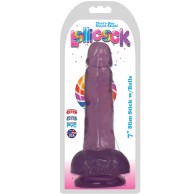 Curve Toys 7 Inch Grape Ice Slim Stick Dildo with Suction Cup