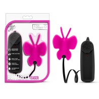 Luxe Butterfly Teaser Remote-Controlled Mini Vibrator Fuchsia