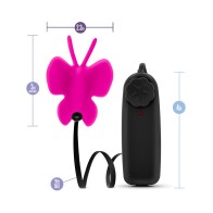 Luxe Butterfly Teaser Remote-Controlled Mini Vibrator Fuchsia