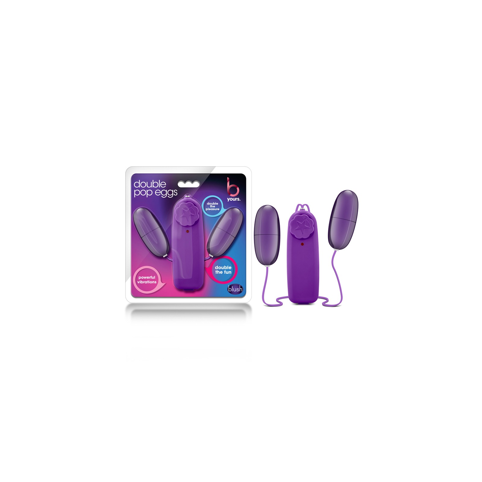 B Yours Double Pop Dual Bullet Vibrator Plum