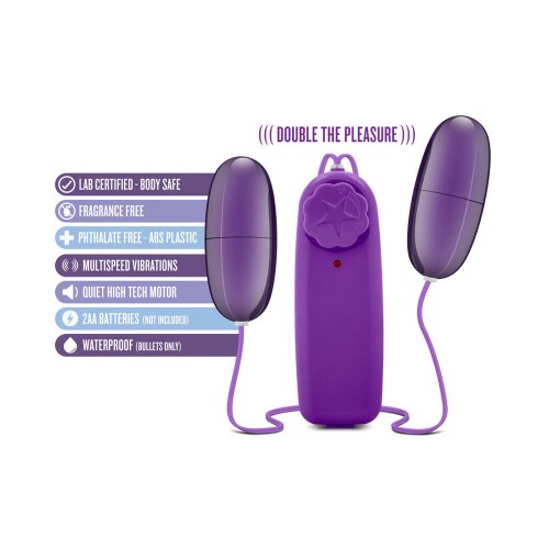 B Yours Doble Huevos Vibrador Dual Ciruela