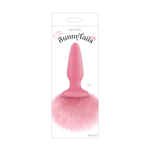 Bunny Tails Pink Silicone Butt Plug