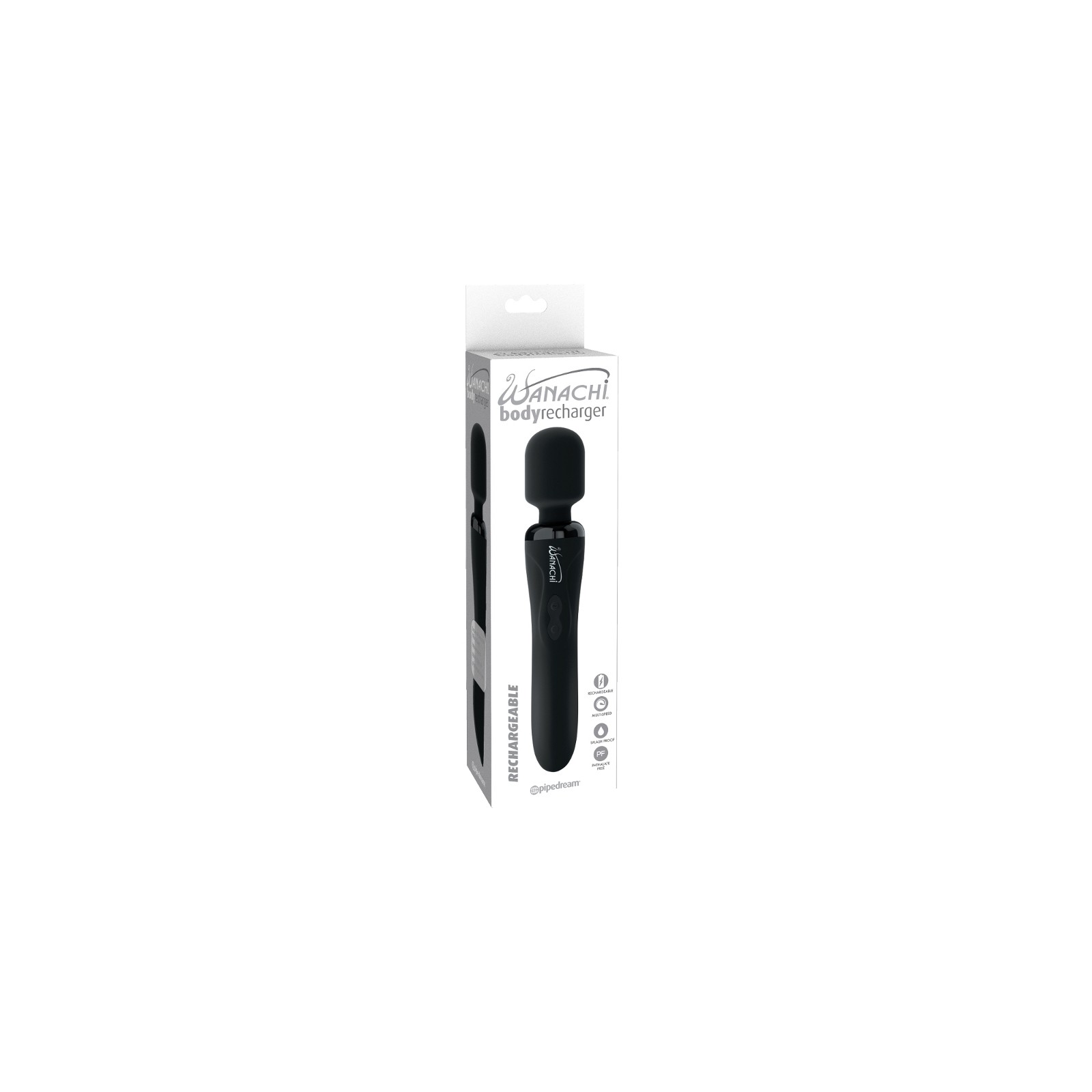 Vibrador de Cuerpo Wanachi Recharger Pipedream Negro