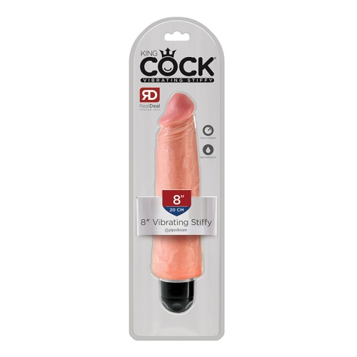 Pipedream King Cock 8 in. Vibrating Dildo - Beige