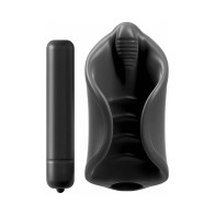 PDX Elite Vibrating Silicone Stroker for Pleasure