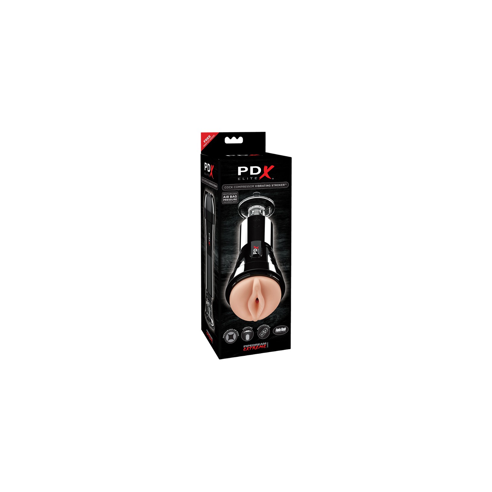 PDX Elite Cock Compressor Vibrating Stroker