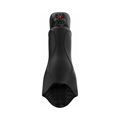 PDX Elite Rotating Vibrating Masturbator Black