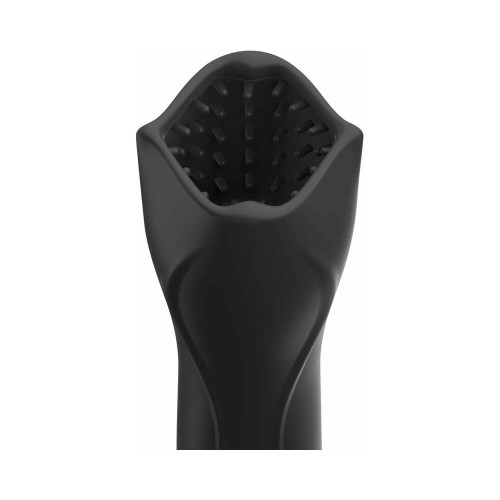 PDX Elite Rotating Vibrating Masturbator Black