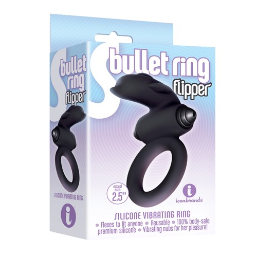 El 9's Anillo S-Bullet - Flipper Silicona - Placer Vibrante