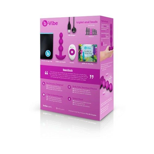 Perlas Anales Recargables b-Vibe Triplet