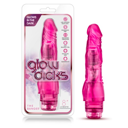 Glow Dicks Vibrating Realistic Dildo