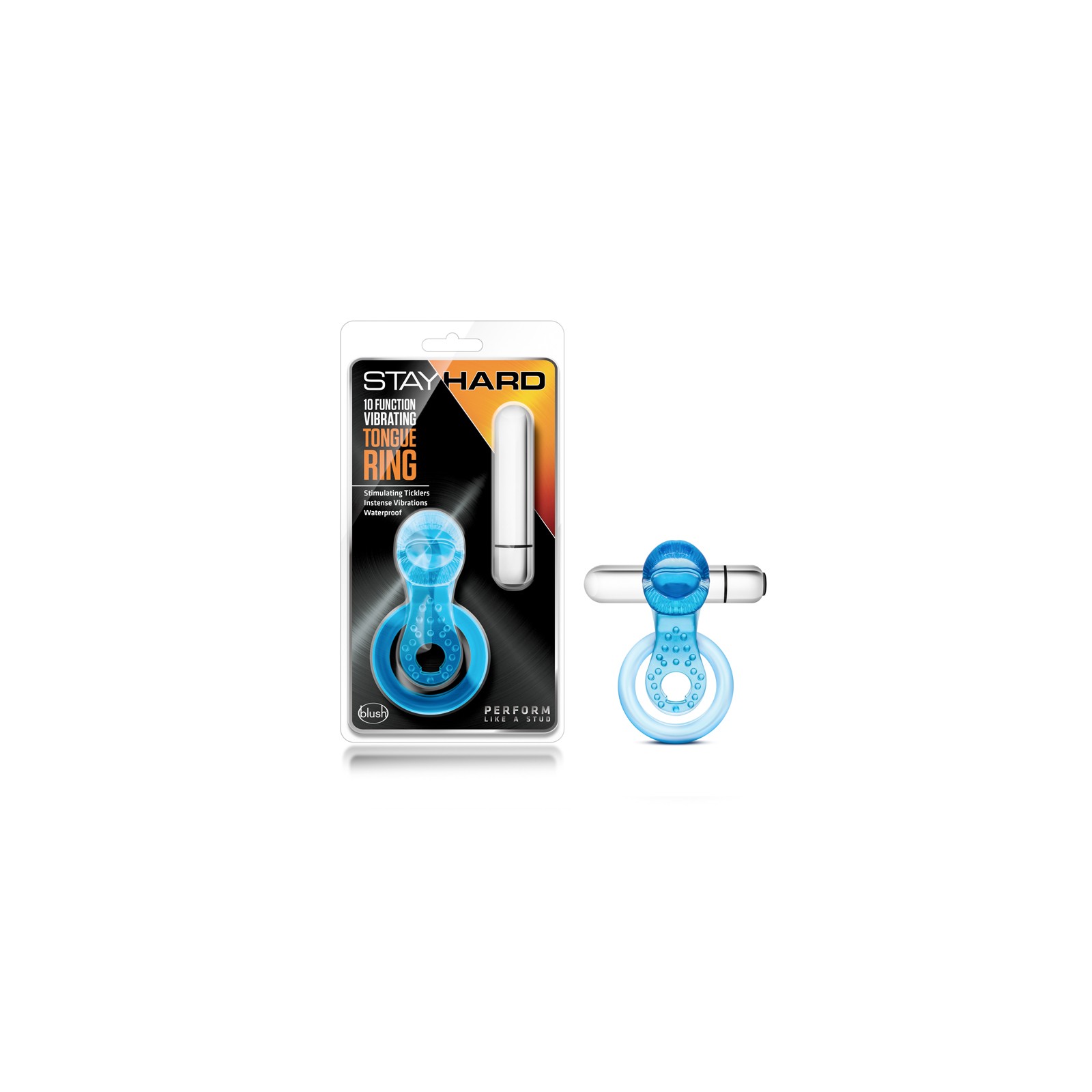 Anillo Vibrador para la Lengua Stay Hard - Azul