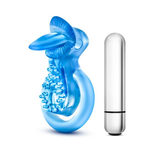 Anillo Vibrador para la Lengua Stay Hard - Azul