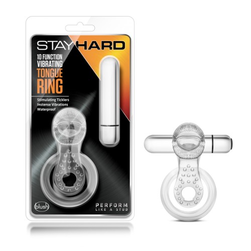 Stay Hard Vibrating Tongue Ring for Couples