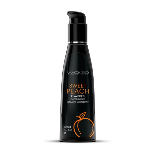 Wicked Aqua Sweet Peach Water-Based Lubricant 4 oz