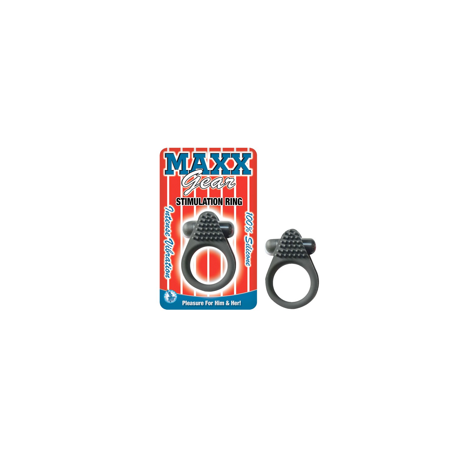 Maxx Gear Stimulation Ring Black - Couples Pleasure